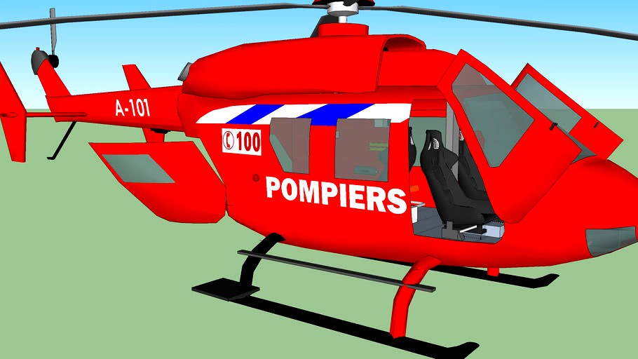 Hélicoptère - Pompier Belgique