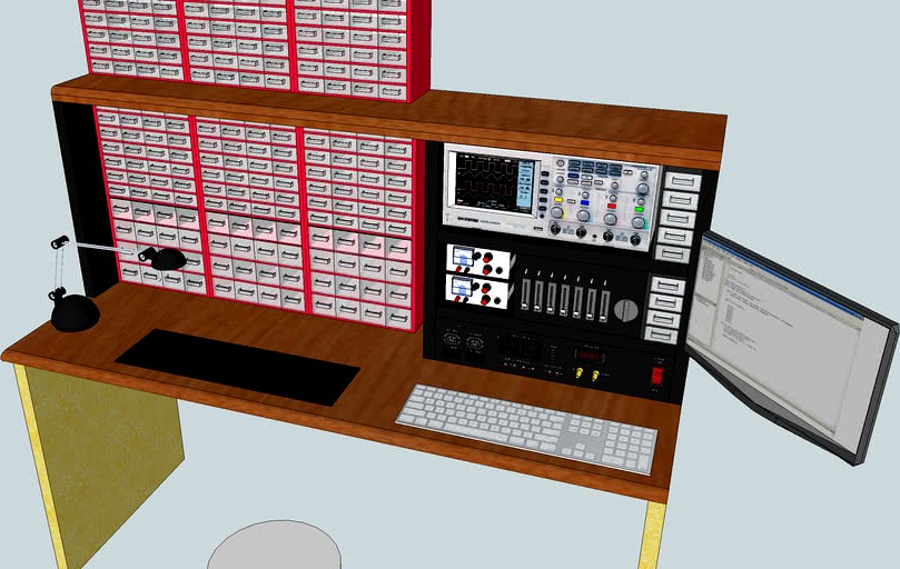 My Audio Electronics Lab Desk
