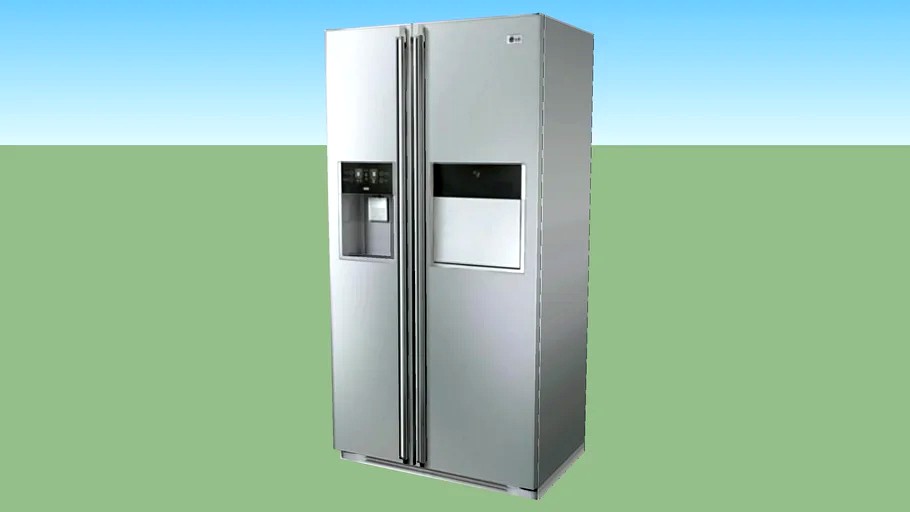 Side-by-side refrigerator (low poly)