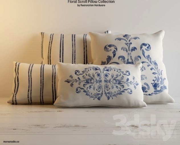 FLORAL SCROLL PILLOW COLLECTION