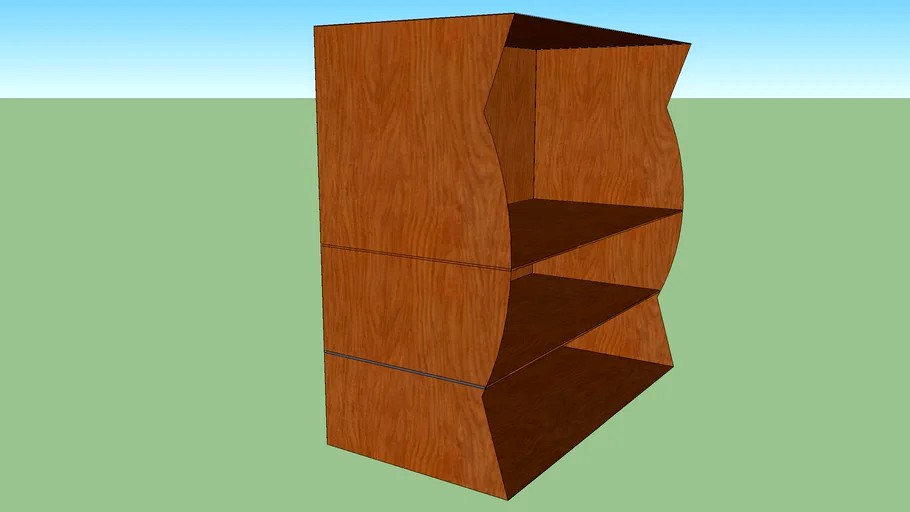 grocery store shelf 3d model