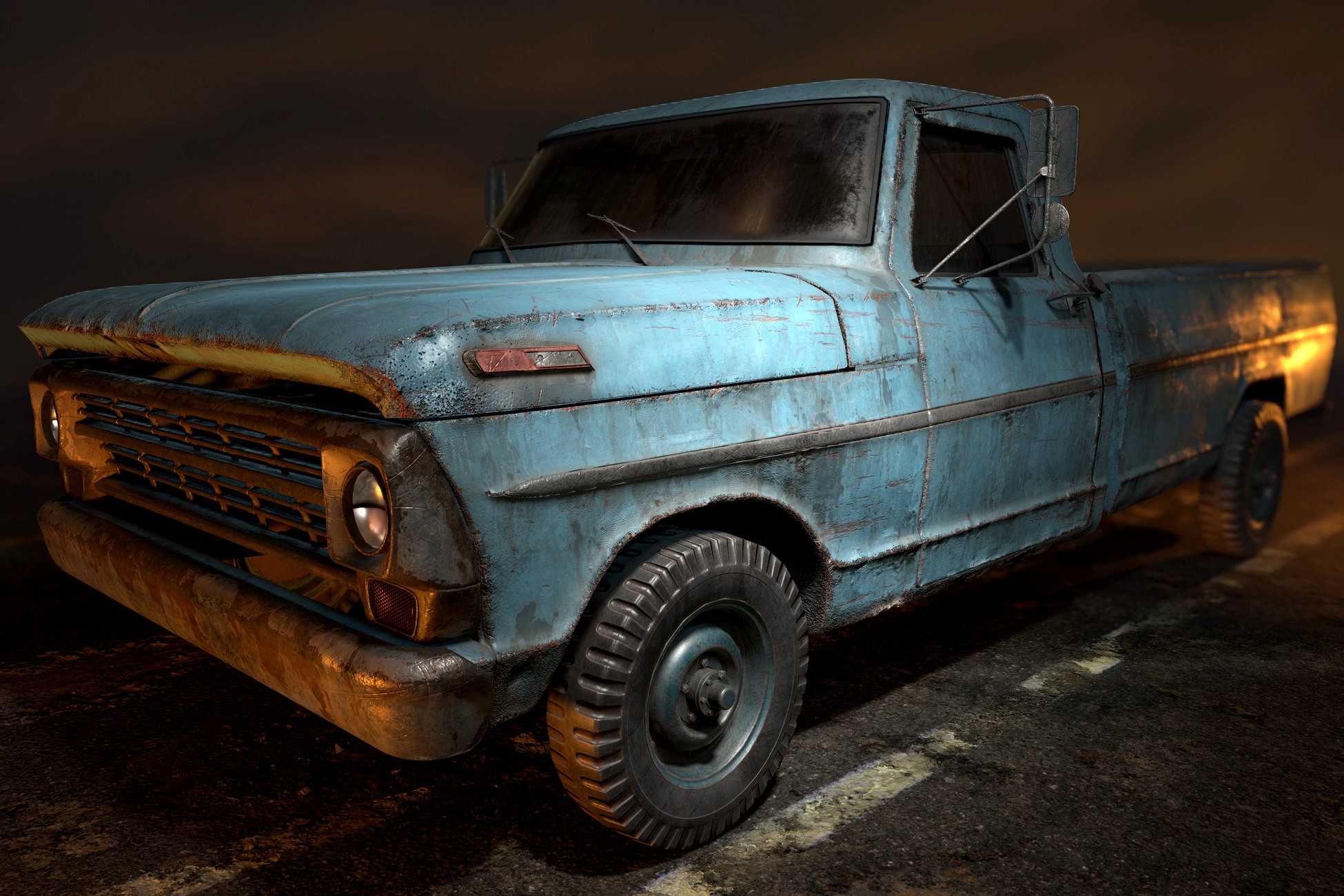 Modular. Old Car-02 (Scripted)