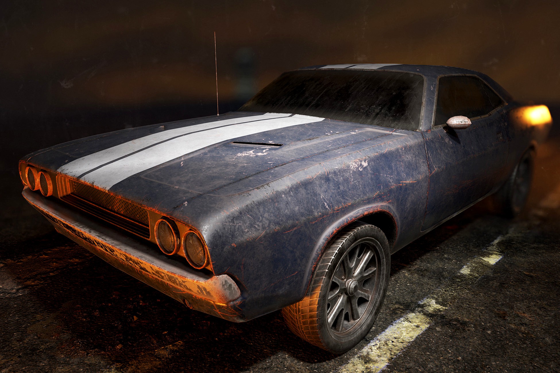 Modular. Old Car-03 (Scripted)