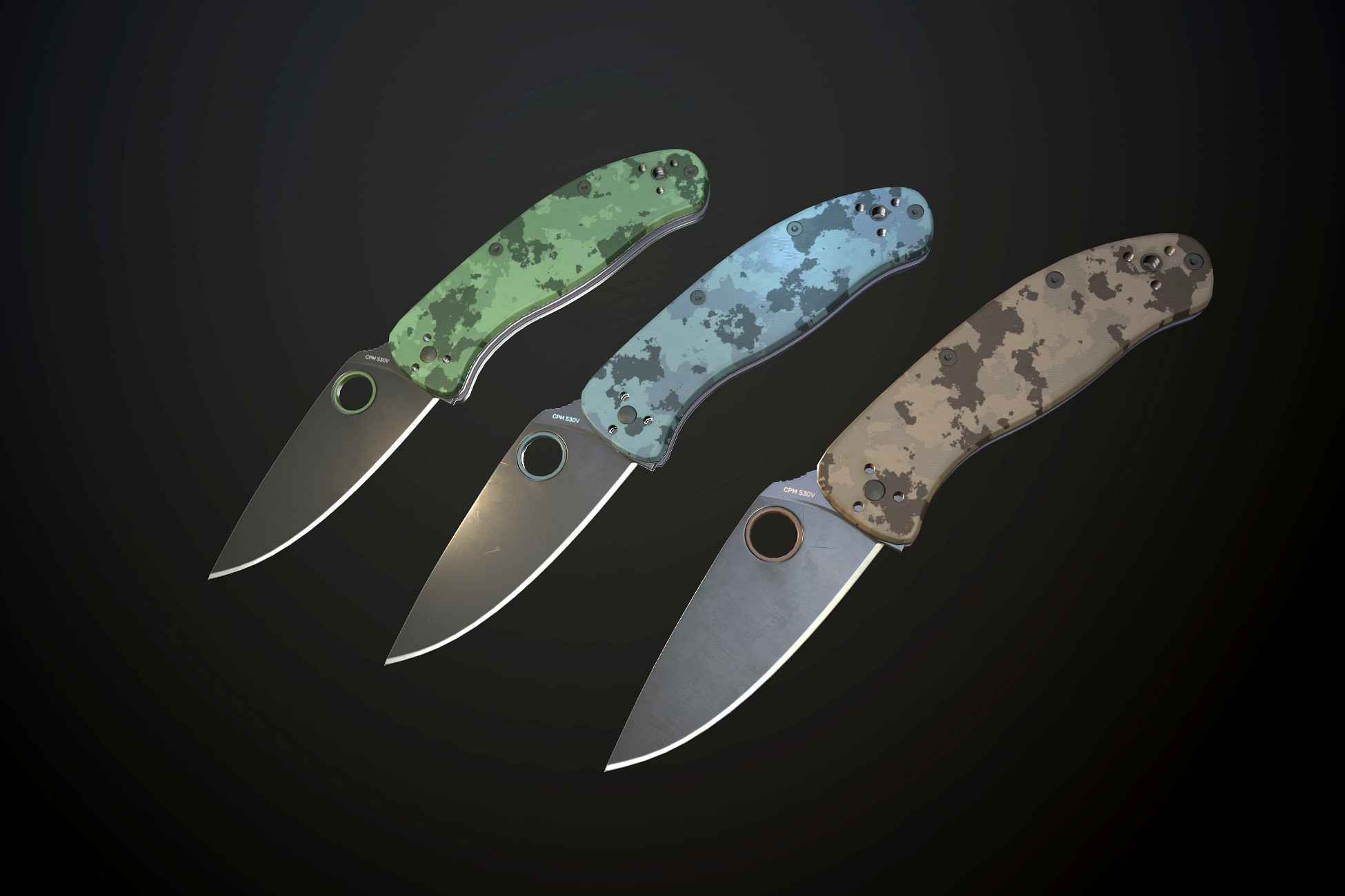 Clasp knives spider vol pack
