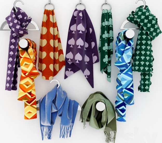 Set scarf hangers