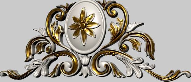 monogram with gold