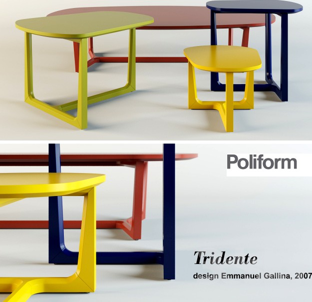 Poliform Tridente. Coffee tables