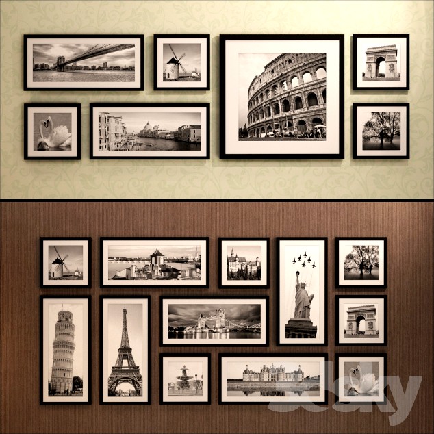 The picture in the frame: 20 pieces - 5 combinations (a collection of 15) Picture Frame
