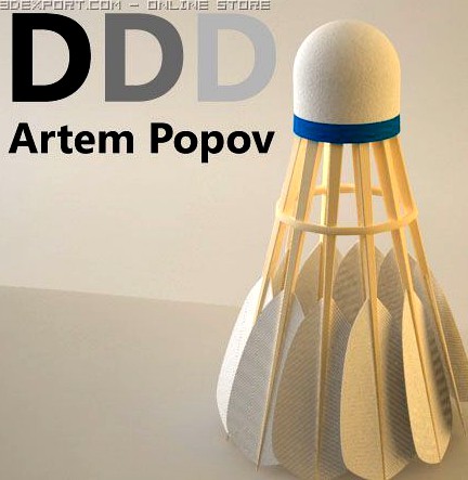 Shuttlecock 3D Model