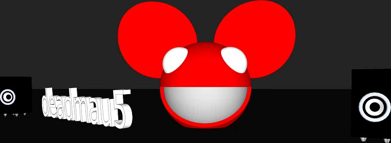 deadmau5 - text-head-speakers (All Black)