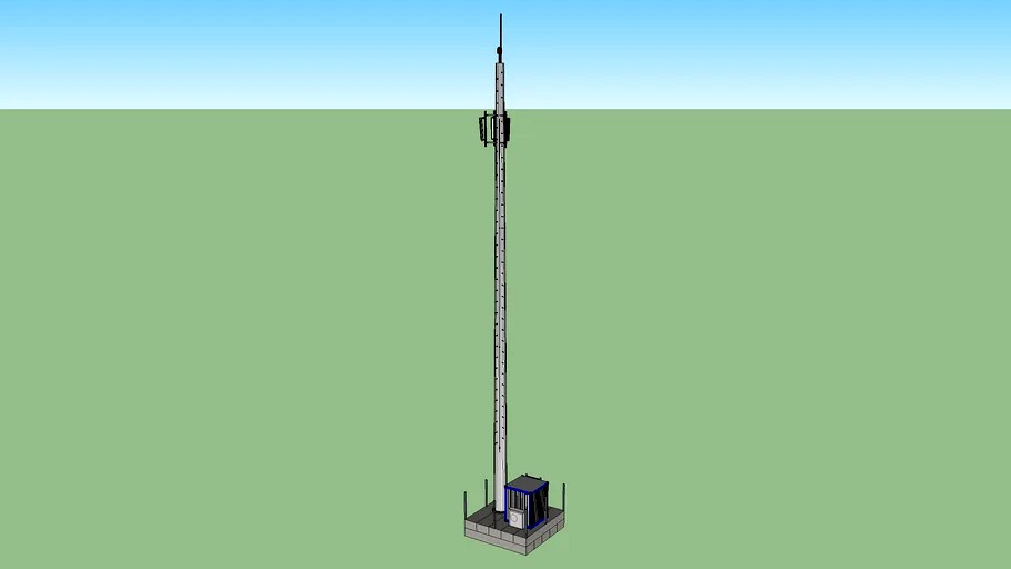 30 metre hazır temelli monopol kule