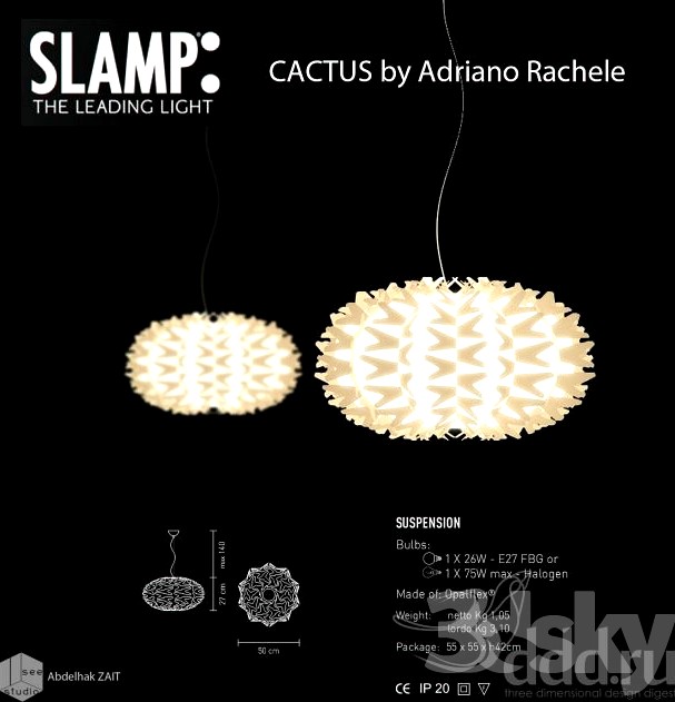 Slamp Cactus slamp suspension