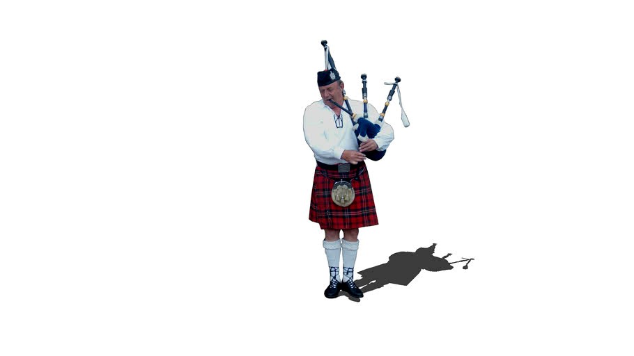 2D Bagpipe Player (Shadow)