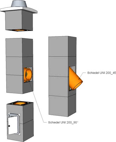 Komín typu Schiedel