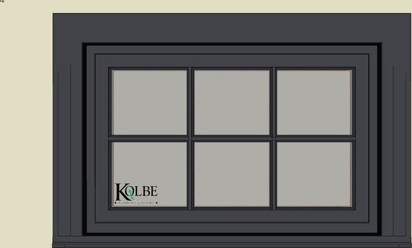 Kolbe Ultra Inswing Rectangular Transom SPUT3020 F.S. 3'-0 1/4' x 1'-11 1/2' R.O. 3'-0 3/4' x 2'-0'