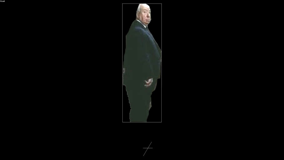 Alfred Hitchcock Cameo.