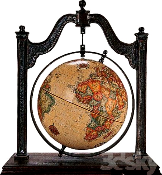 globe on stand