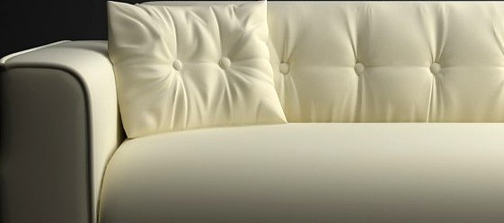 Classical leather sofa3d model