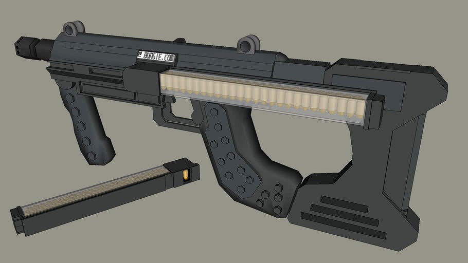 HALO 1,2,or 3 SMG! Now With LARGER CLIP!! (80 rounds of 5.5mm ammo)
