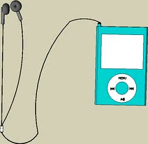 ipod and earphones