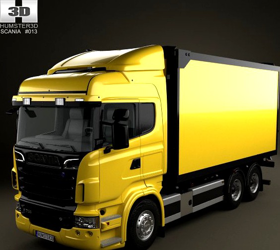 Scania R 730 Box Truck 20103d model