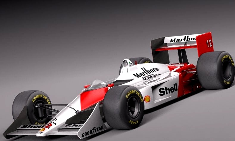 Mclaren Honda MP4 4 Ayrton Senna3d model