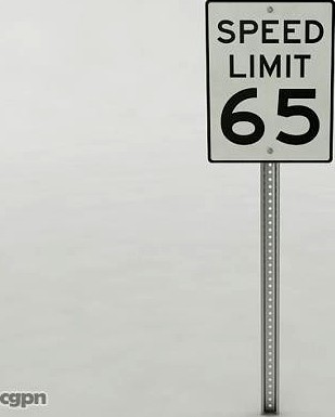 American Speed Limit Sign3d model