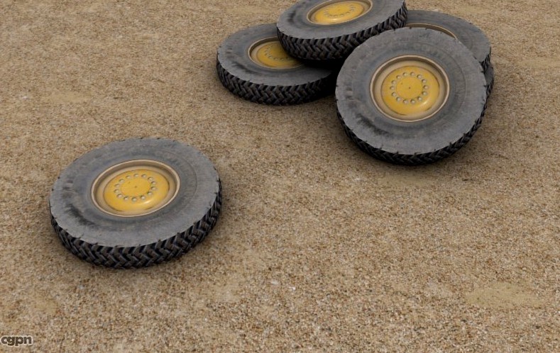 Construction Wheel3d model