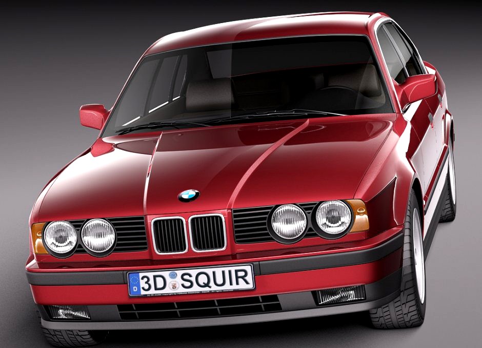 BMW 5-series e34 sedan 19913d model