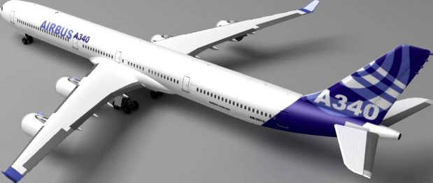 Airbus A340 (House Colors)3d model