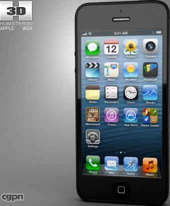 Apple iPhone 5 Black3d model