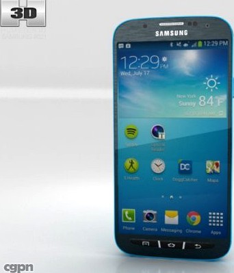 Samsung Galaxy S4 Active Dive Blue3d model
