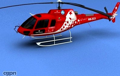 AS-350 Ecureuil Air Zermatt3d model