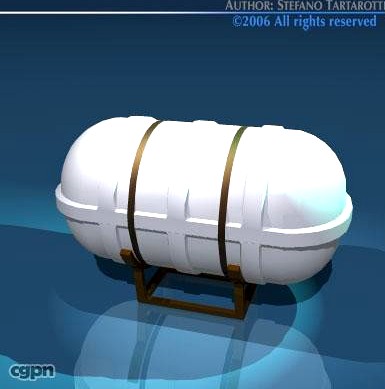 Life raft container3d model