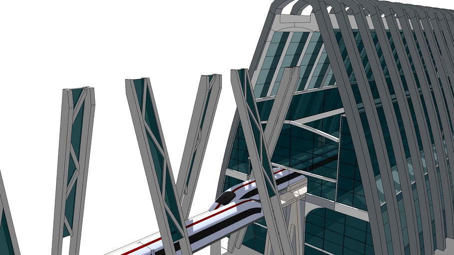 Maglev train station