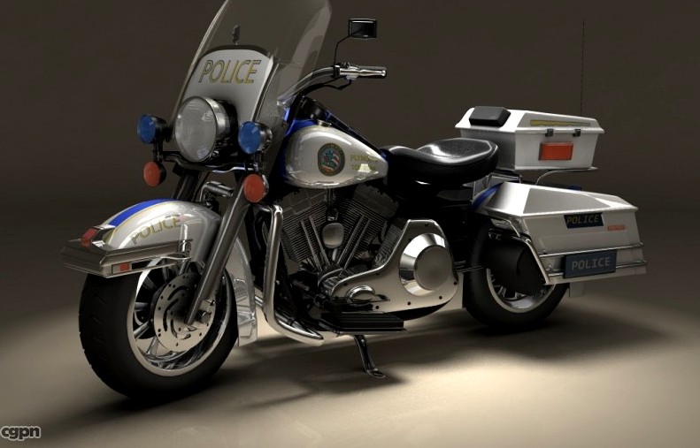 Police Motorcycle3d model