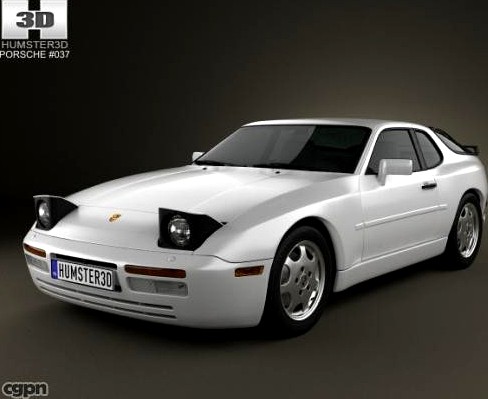 Porsche 944 coupe 19913d model