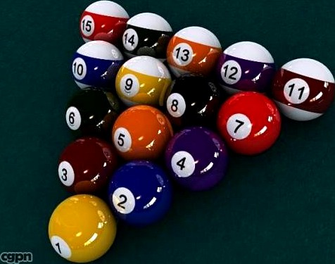 Pool Ball Starter Set3d model