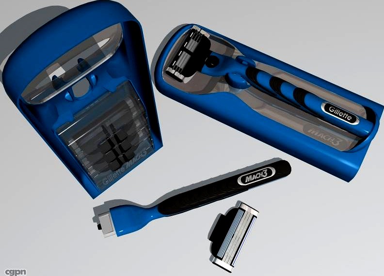 Gillette Mach 3 Razor3d model