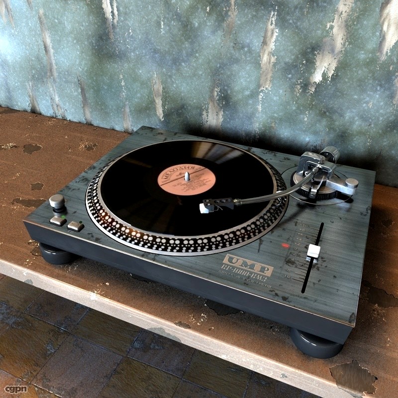 Player vinil disk3d model