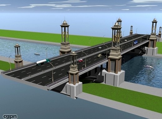 Heritage Bridge3d model
