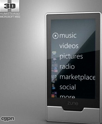 Microsoft Zune HD 32 GB3d model