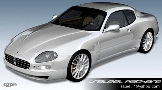 Maserati Coupe + INTERIOR3d model