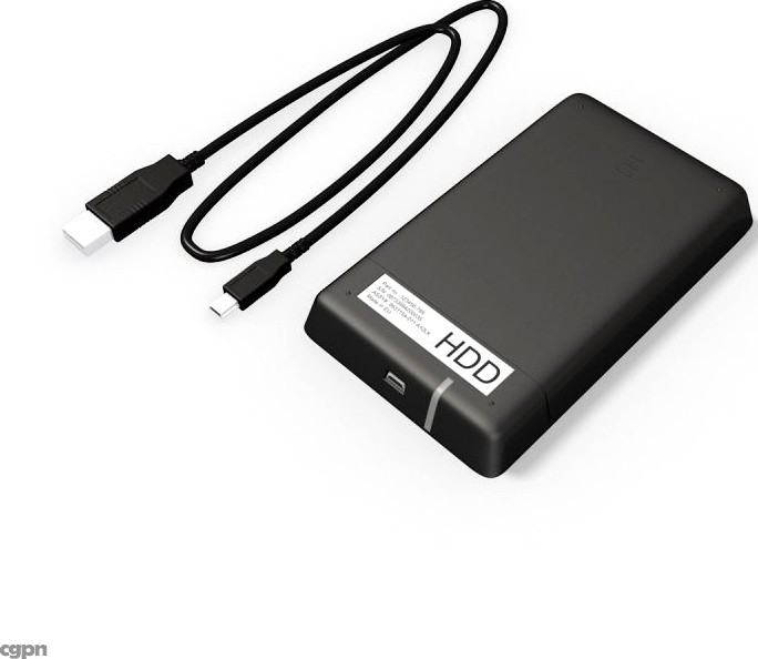 External harddisk3d model