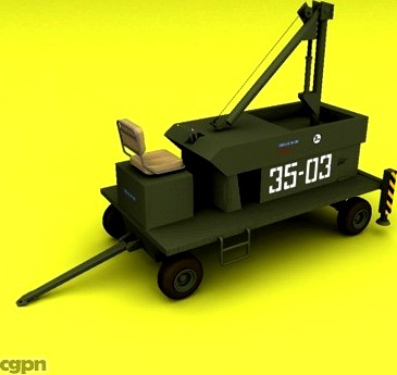 nato aircraft ground support component3d model