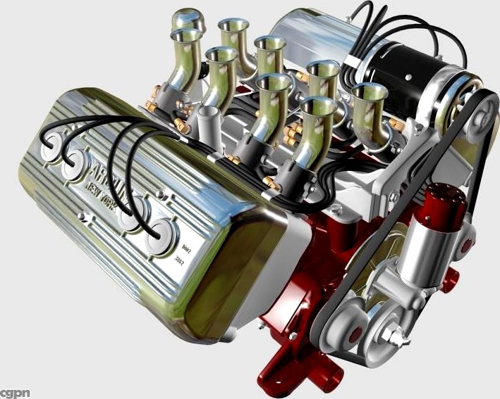 Ardun Flathead V8 Engine3d model