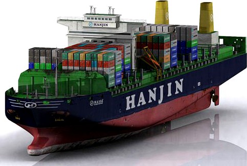 Hanjin Container Ship3d model