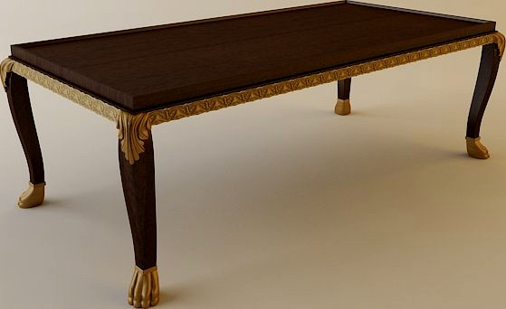 Ornate Coffee Table3d model