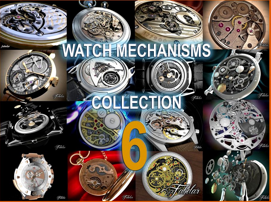 Watch mechanisms coll 63d model