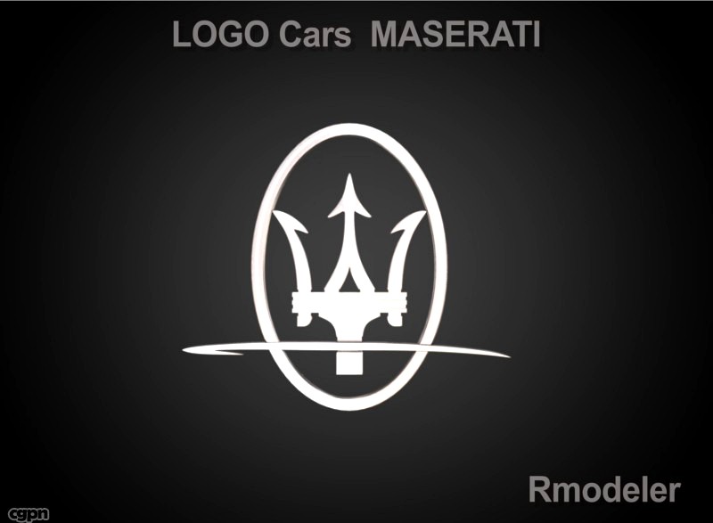Maserati 3d Logo3d model